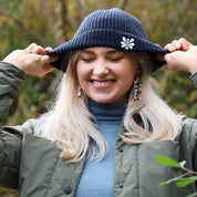 Mütze aus Merinowolle PAPALE BLAU