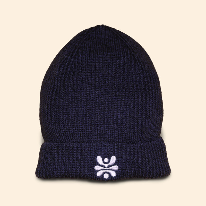 KOHO-MUETZE-MERINOWOLLE Blau