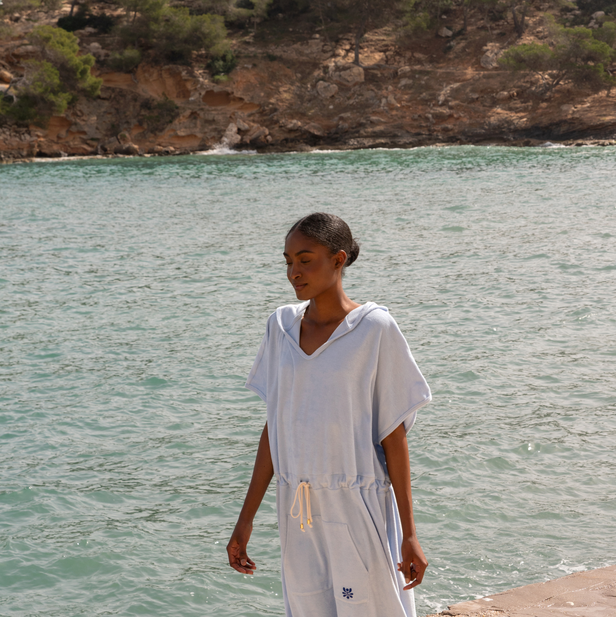 BADEPONCHO SOLID