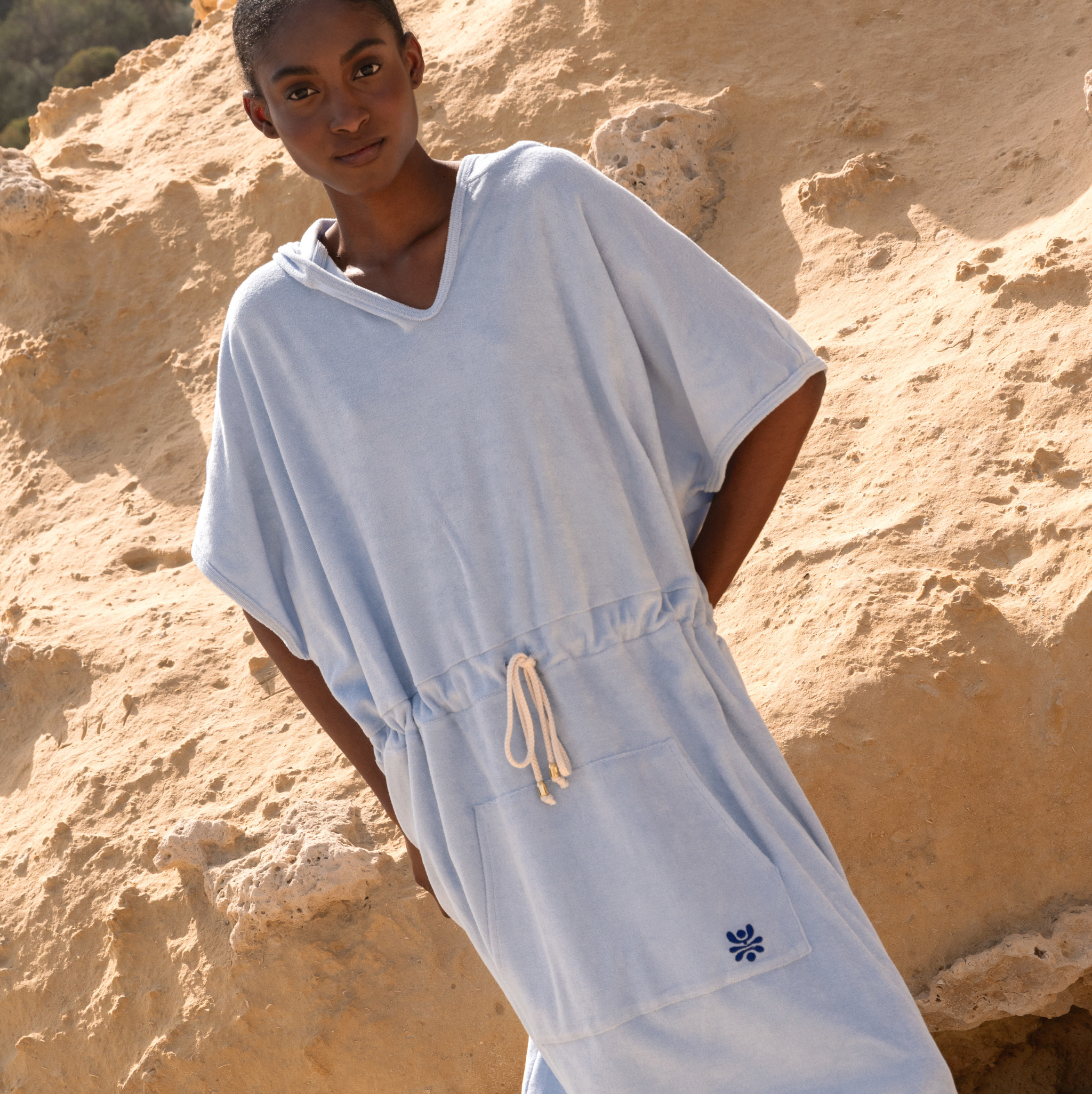 BADEPONCHO SOLID