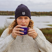 KOHO-Keramik-Tasse Blau Tinken