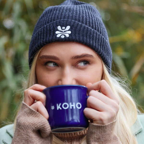 KOHO-Keramik-Tasse Blau Trinken